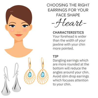 Earrings to suit a Heart Face Shape