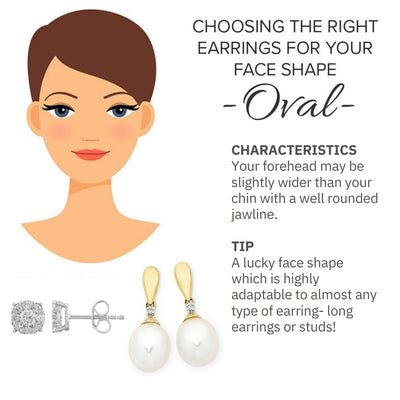 Earrings to Suit an Oval Face Shape