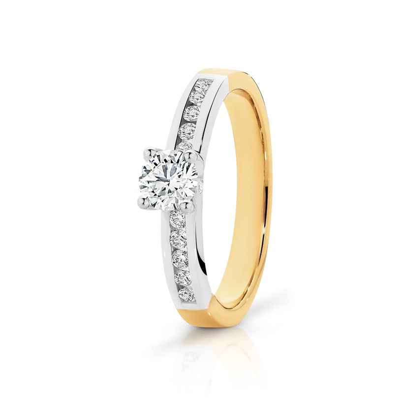 18ct Gold Diamond Engagement Ring - 1/2 Carat.