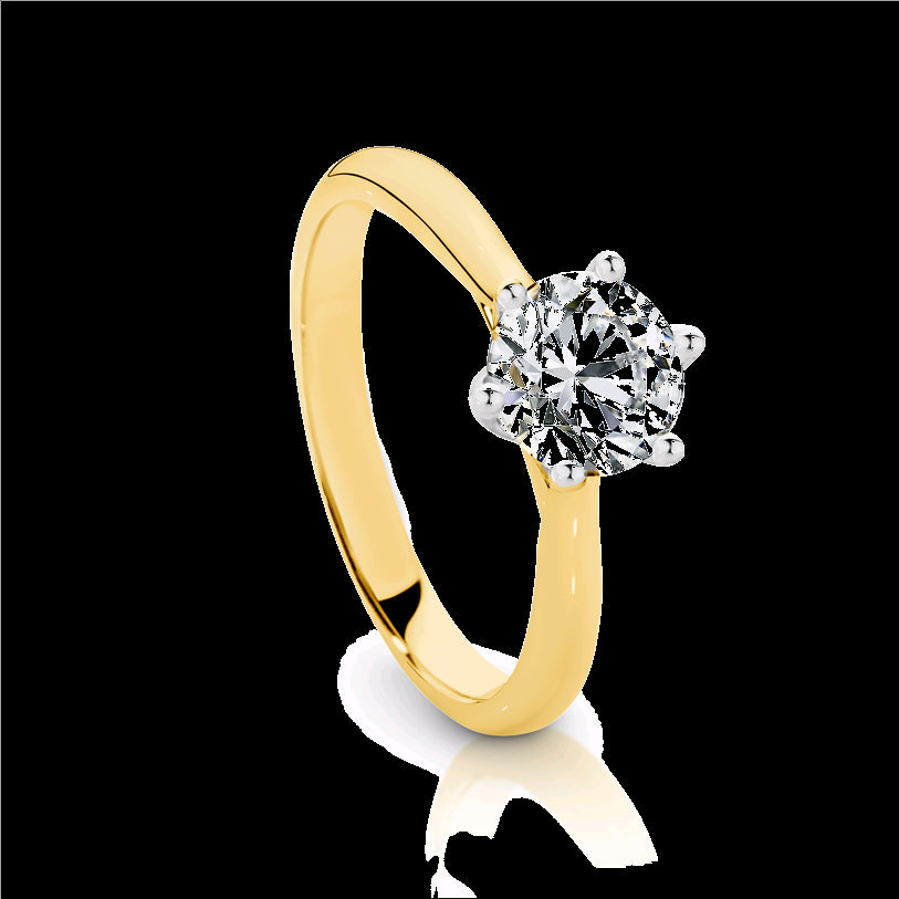 18ct Yellow Gold 1.00 Carat Solitaire Diamond Engagement Ring