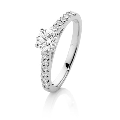 Canadian Fire 18ct White Gold Diamond Ring.