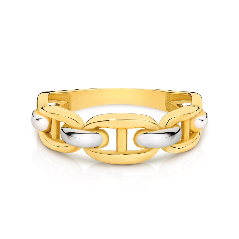 9ct Yellow Gold Buckle Ring.