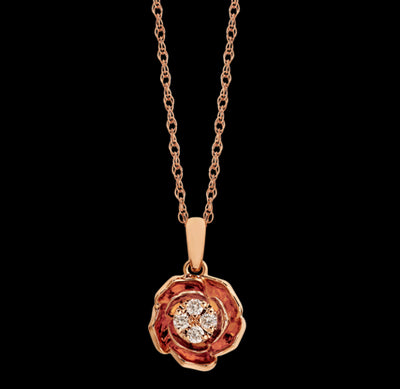 Rosie Dreamtime Diamonds Rose Necklace.