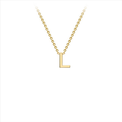 9ct Yellow Gold Dainty Initial L Necklace