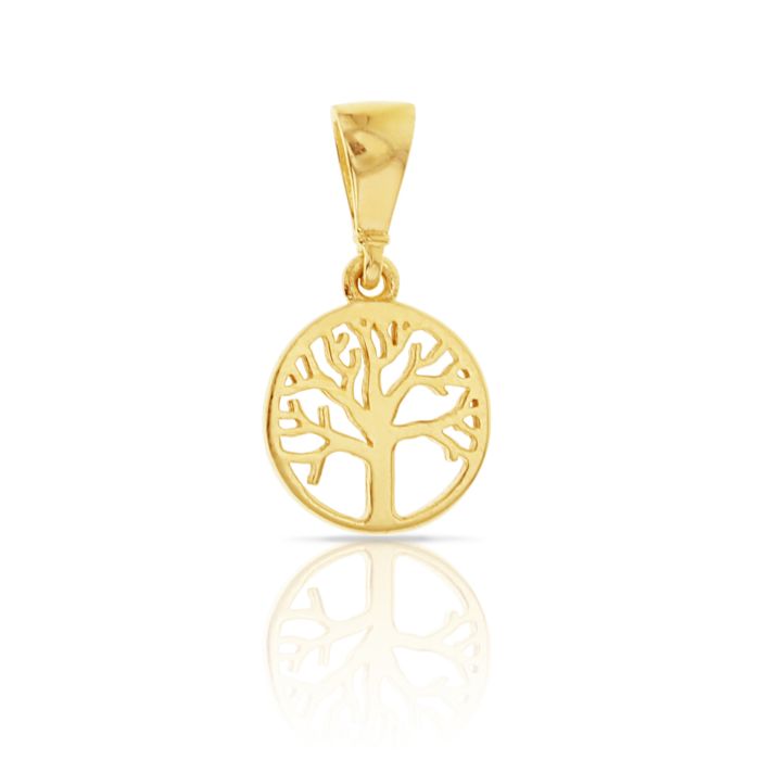 9ct Yellow Gold Mini Tree of Life Pendant.