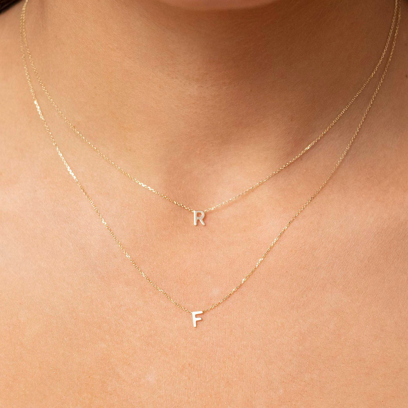 9ct Yellow Gold Petite Initial C Necklace