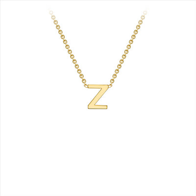 9ct Yellow Gold Petite Initial Z Necklace