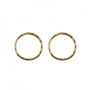 9ct Yellow Gold Small Facet Sleepers