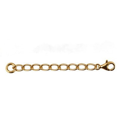 9ct Yellow Gold Long Curb Link Extender Chain