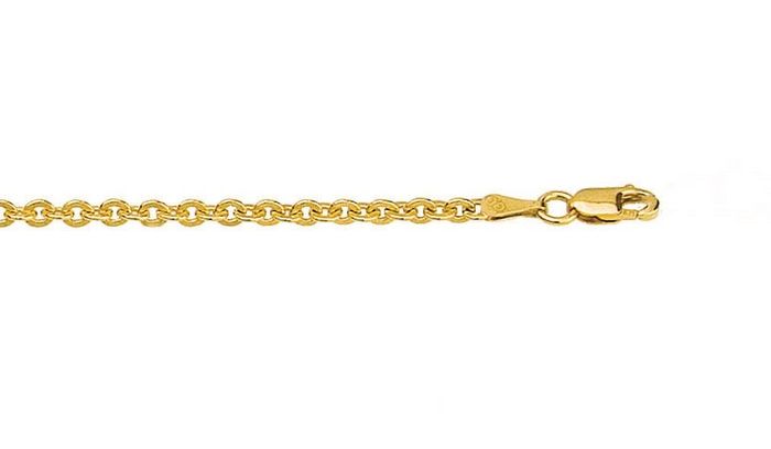 9ct Yellow Gold Cable Chain - 55cm.