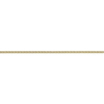 9ct Yellow Gold Curb Chain - 45cm.