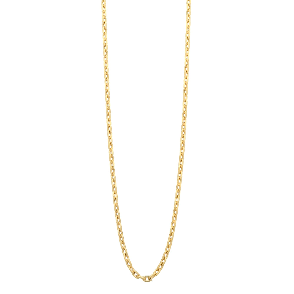 9ct Yellow Gold Anchor Link Necklace - 50cm.