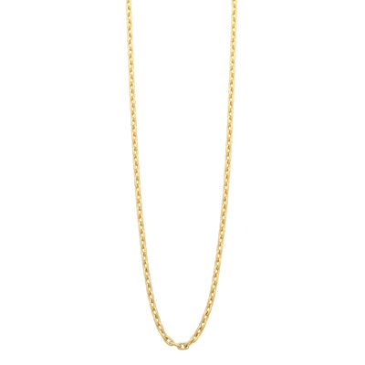 9ct Yellow Gold Anchor Link Necklace - 50cm.