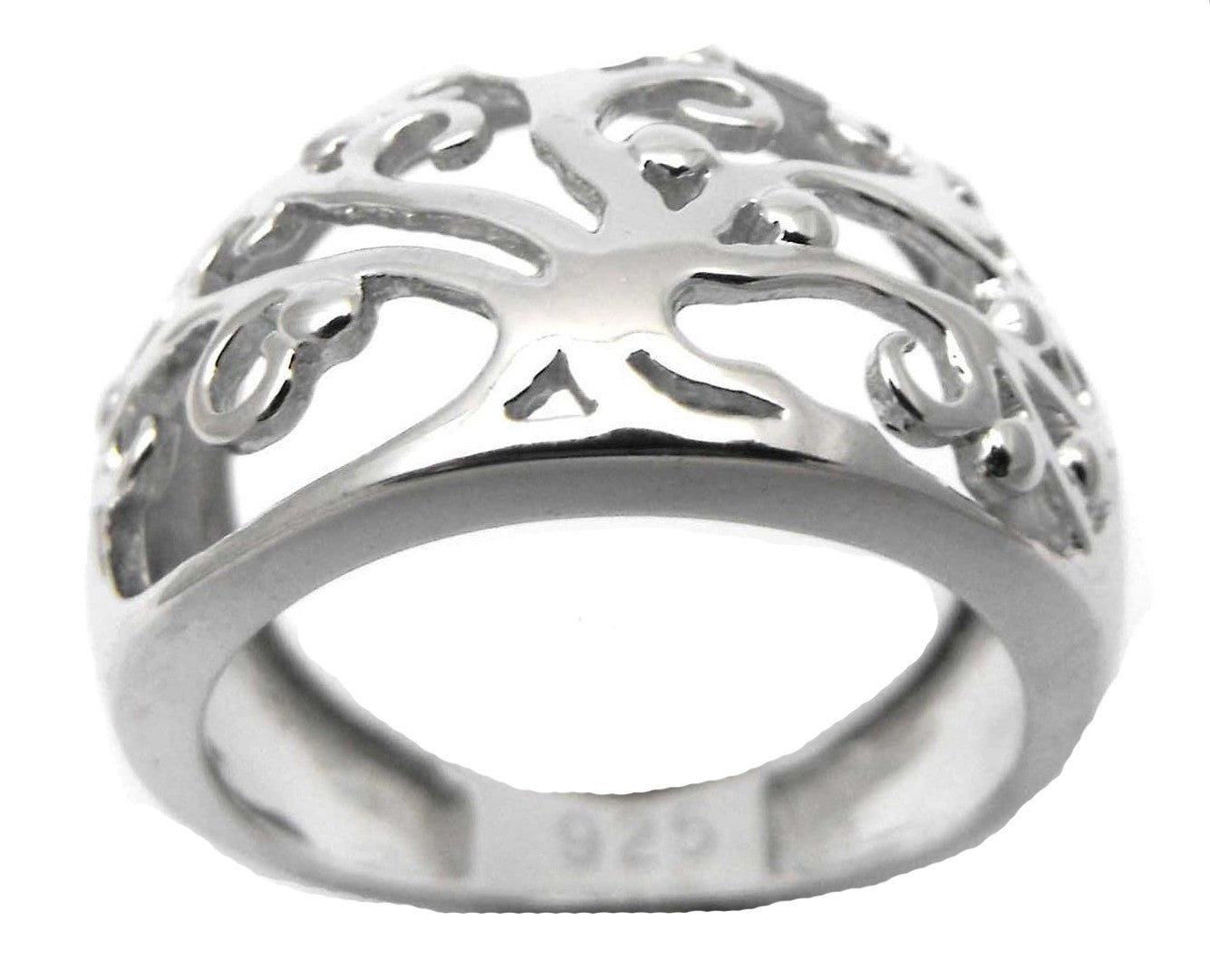 Sterling Silver Tree of Life Dress Ring