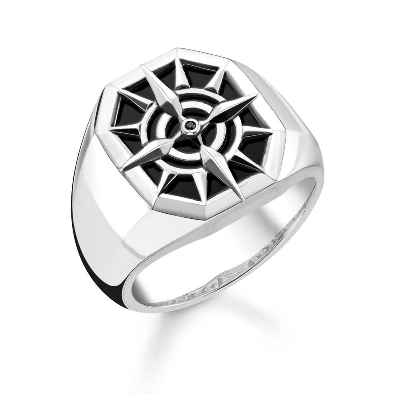 Thomas Sabo Mens Compass Design Signet Ring.