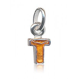 Sterling Silver Initital T Charm