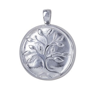 Sterling Silver Round Tree of Life Memorial Pendant