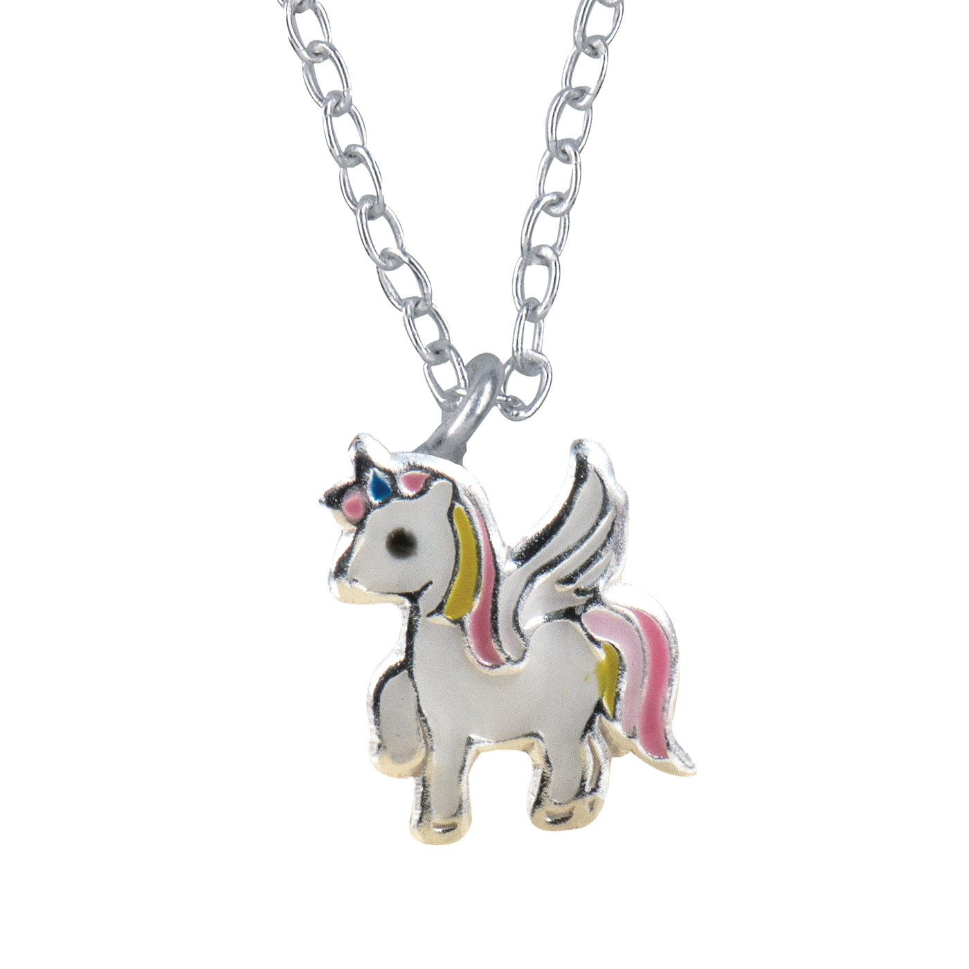 Sterling Silver Unicorn Pendant & Chain