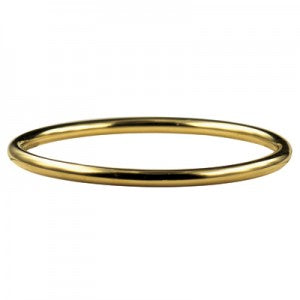 Stainles Steel Yellow Gold Ion Plate Bangle - 50mm