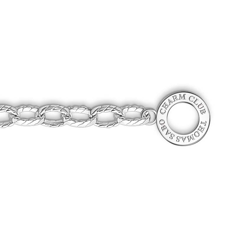 Thomas Sabo Charm Club Crimped Link Belcher Chain Bracelet