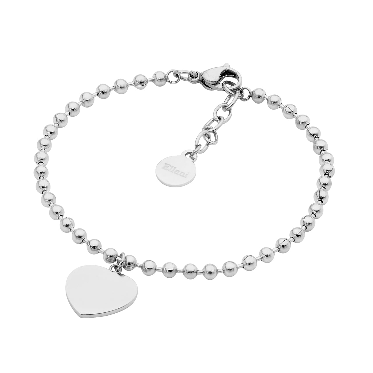 Ellani Stainless Steel Heart Bracelet