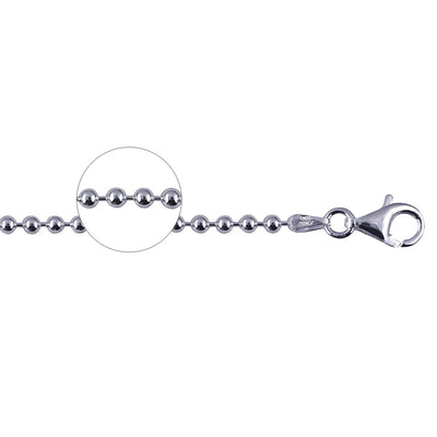 50cm Italian Round Ball Link Necklet Chain