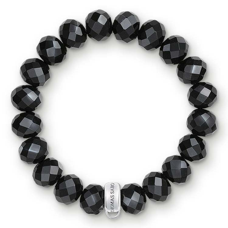 Thomas Sabo Charm Club Black Obsidian Bracelet Medium