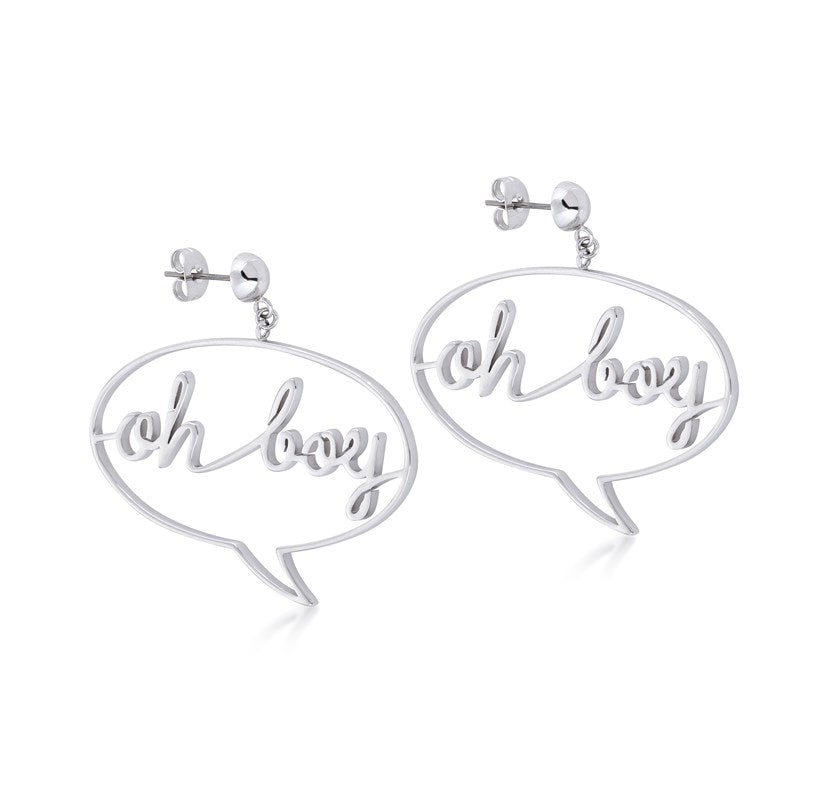 Disney Couture Kingdom Extra Large Mickey 'Oh Boy' Stud Earrings