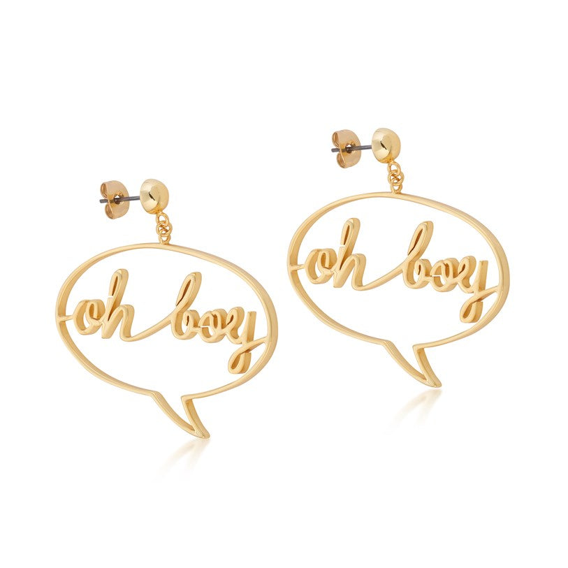 Disney Couture Kingdom Extra Large Mickey 'Oh Boy' Stud Earrings