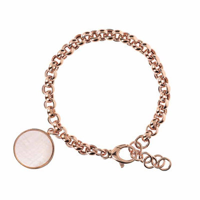 Bronzallure Pink Pearl Bracelet.
