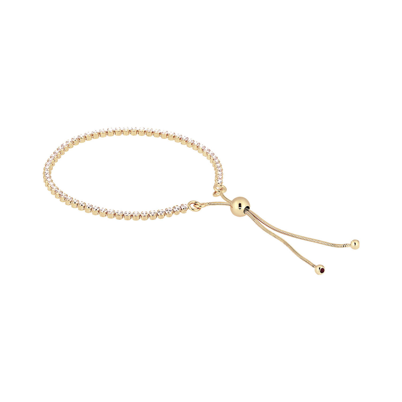 Bronzallure 'Altissima' Golden CZ Tennis Bracelet.