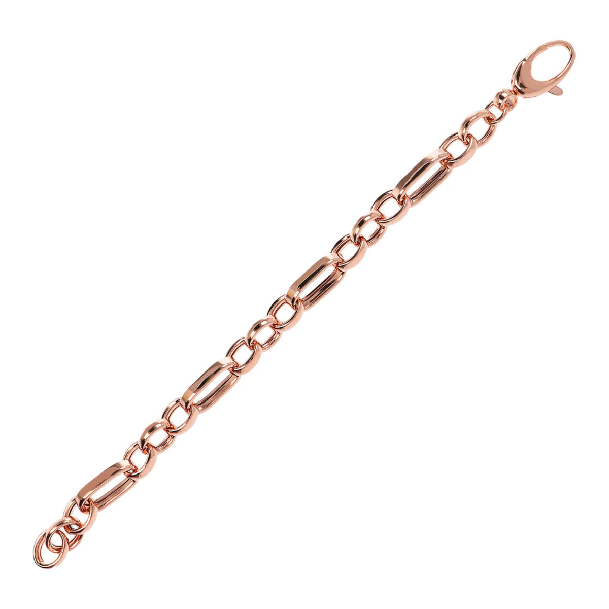 Bronzallure 'Purezza' Fancy Paper Clip Link Bracelet.