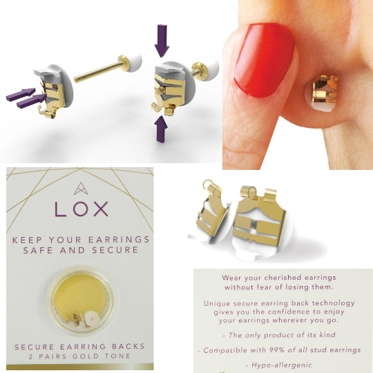 Lox secure earring backs Clearance