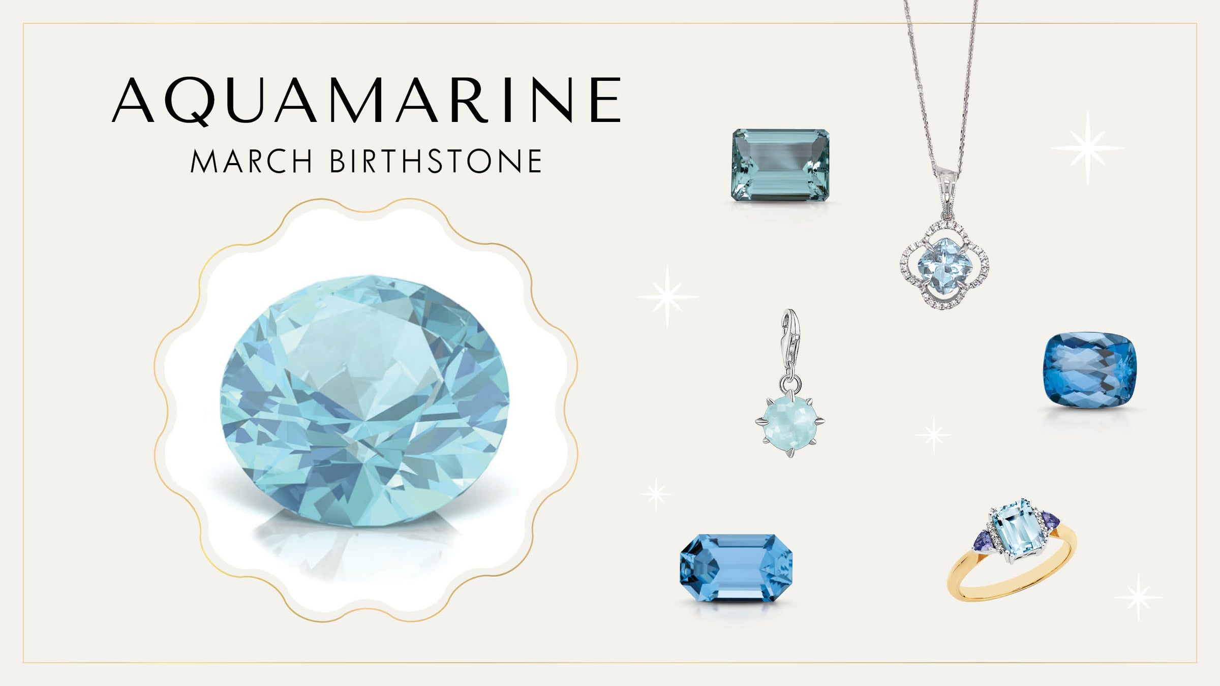 Aquamarine Jewellery March Birthstone