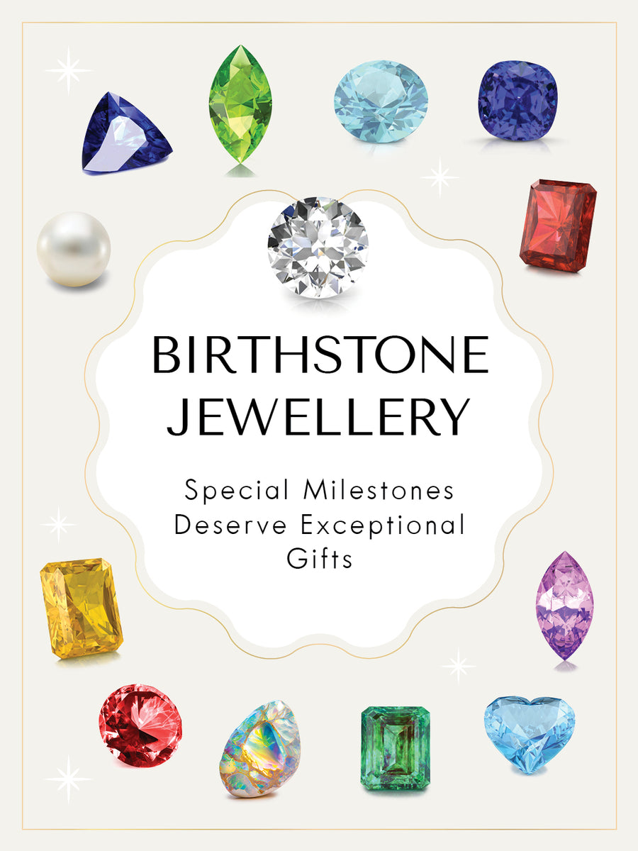 Birthstone jewellery collection