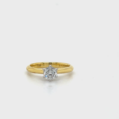 18ct Gold Solitaire Passion8 Diamond Ring - 0.59 Carats