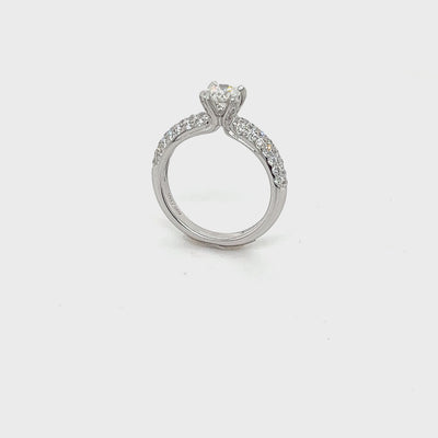18ct. White Gold Diamond Engagement Ring - 1.25 Carats.