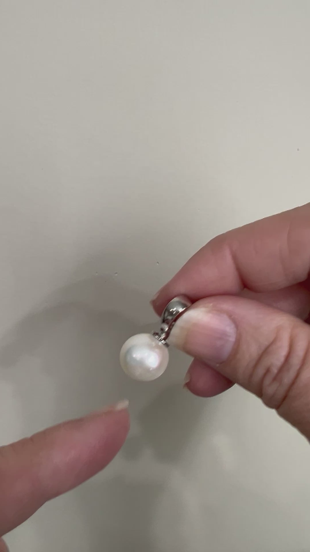 White Freshwater Pearl Enhancer Pendant