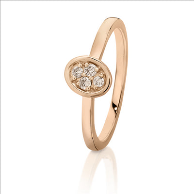 'Dreamtime Diamonds' 9ct Rose Gold Ring