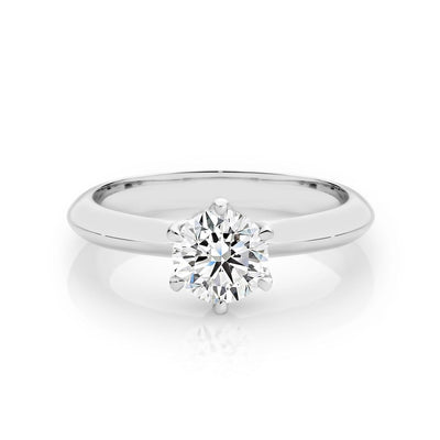 Ladies Platinum 1.09 Carat Diamond Solitaire Engagement Ring
