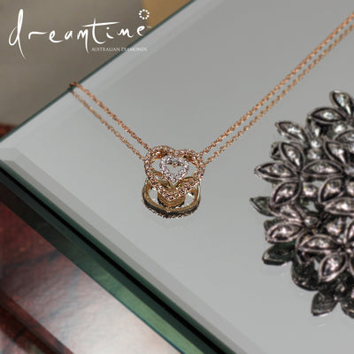 Zali Dreamtime Argyle Diamond Heart Necklace.