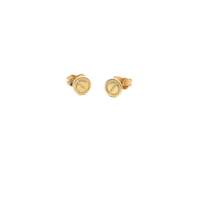 9ct Gold Screw Head design Stud Earrings.