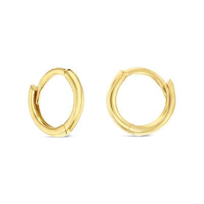 9ct Yellow Gold Mini Huggie Earrings.