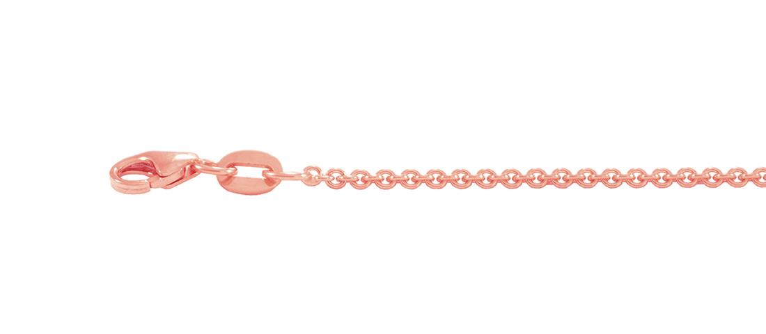 9ct Rose Gold Trace link Chain.