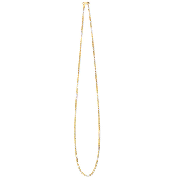 9ct Gold Silver Filled Anchor Link 50cm Necklace