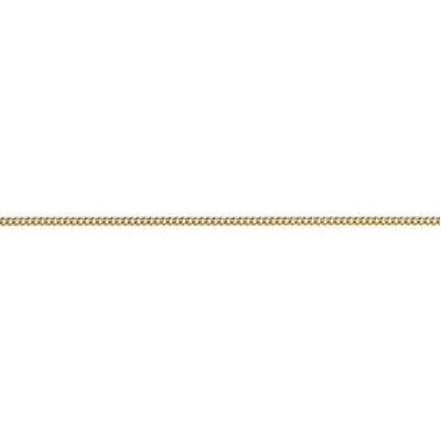 9ct Yellow Gold Curb Link Necklet Chain - 50cm.