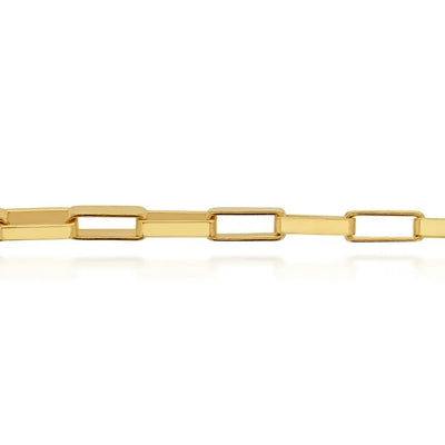 9ct Gold Paperlink Necklace.
