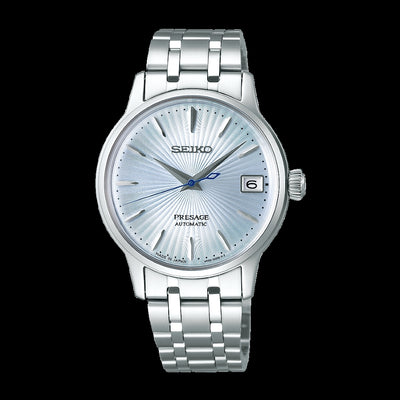 Ladies Seiko Presage Automatic Dress Watich with Pale Blue Dial.