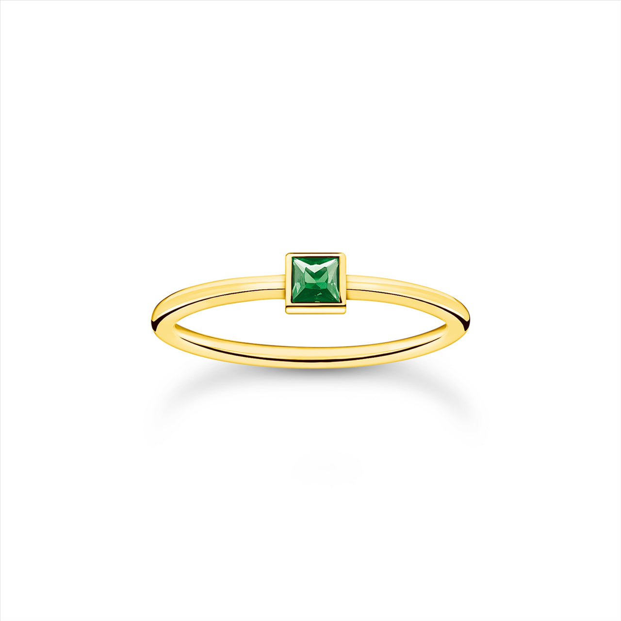 Thomas Sabo Green Cubic Zirconia Dress Ring.