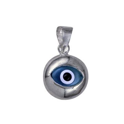Sterling Silver Greek Eye Pendant.